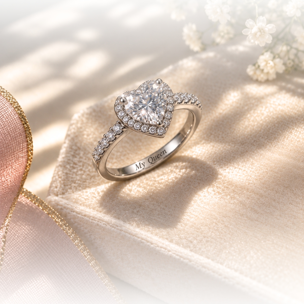 Anillo Bella Heart personalizado